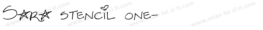 Sara stencil one字体转换
